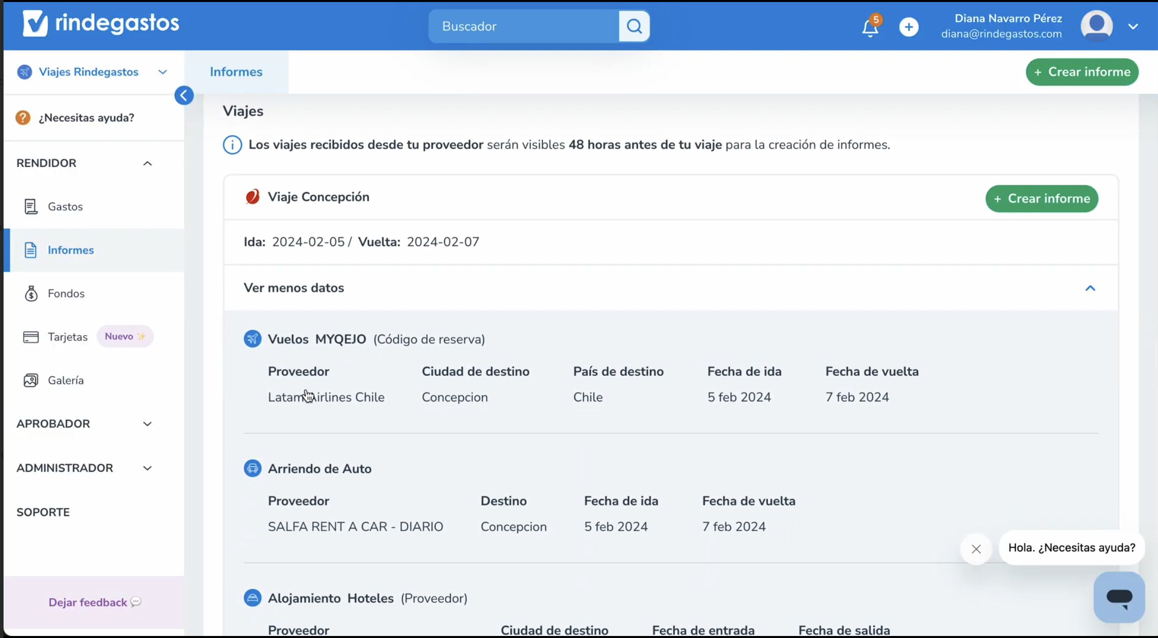 Todos los detalles en un solo lugar
