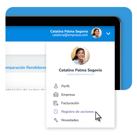 Dónde acceder registro de acciones