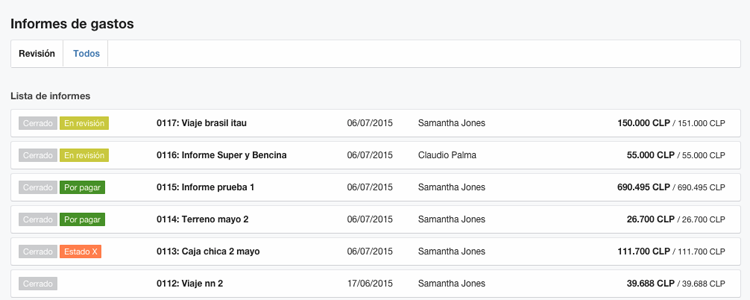 Perfeccionamos diseño y estado de informes