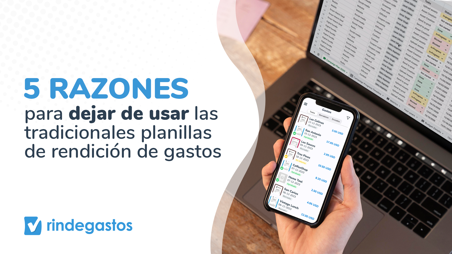 5 Razones para dejar de usar las planillas de rendición de gastos