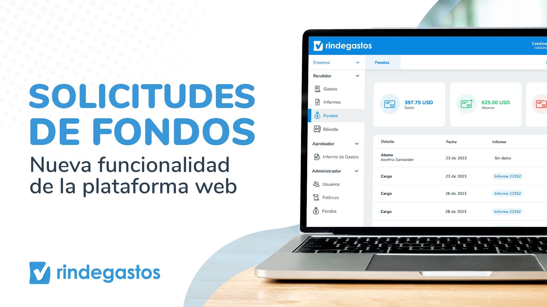 Solicitudes de Fondos en un clic: Nueva funcionalidad