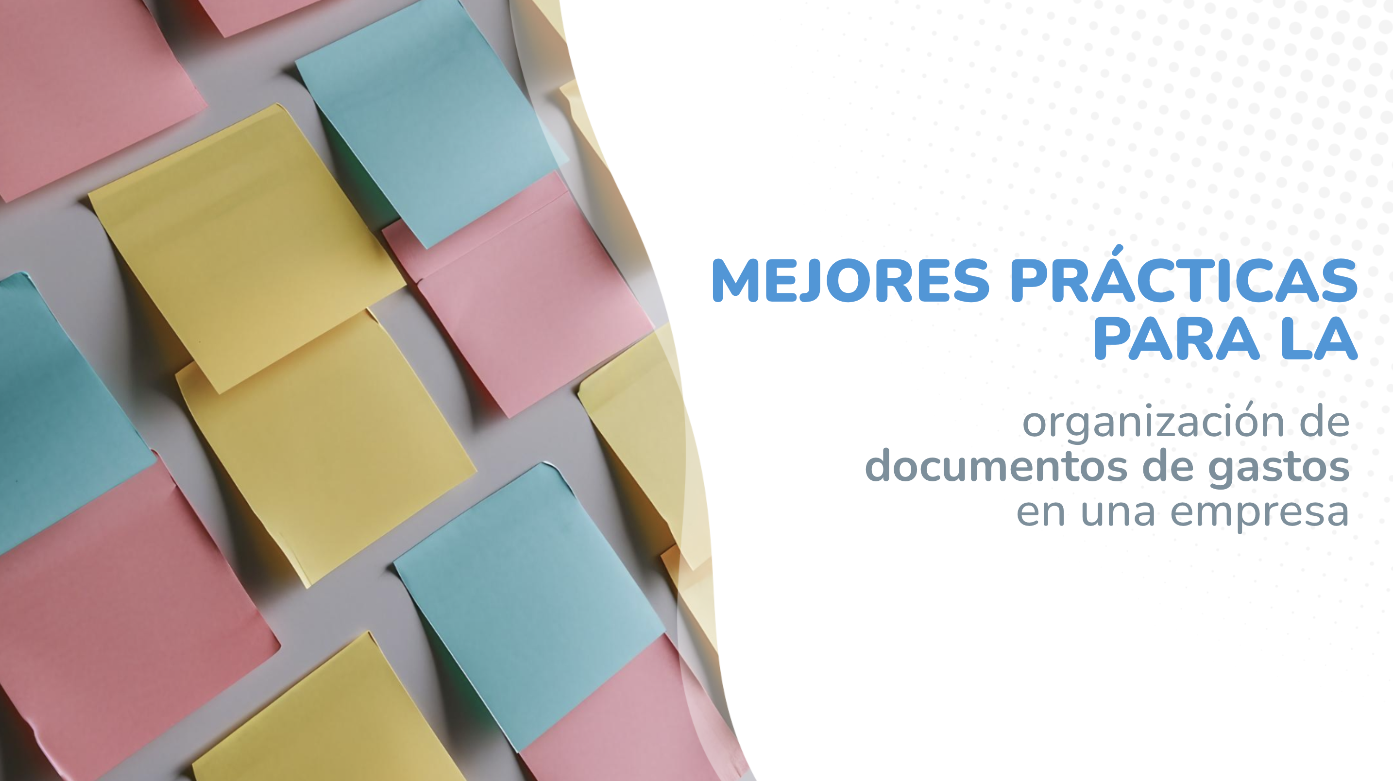 Organización de documentos de gastos en una empresa