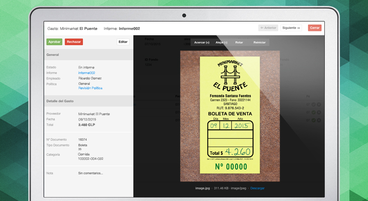 Mejoras en la revisión de rendiciones