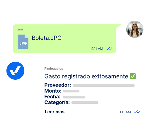 Rindegastos WhatsApp