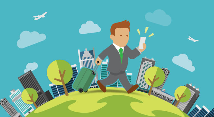 La tecnología móvil hace más eficiente los viajes de negocios